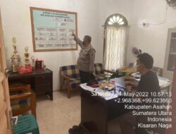 Beri Motivasi kepada Warga | Polres Asahan Sampaikan Pesan Edukasi dan Himbauan Prokes di Kantor Lurah Kisaran Naga