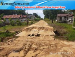 Jalan Antar Desa Pinoh Utara Rusak Parah, Kades Desa Sungai Raya Terkesan Tutup Mata