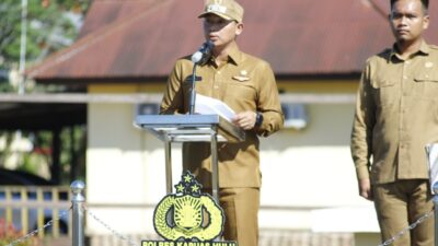 Wakil Bupati Bacakan Amanat Kapolda Kalbar Saat Pimpin Apel Kesiapan Operasi Kewilayahan: Bina Karuna Kapuas 2022 Tahap ll