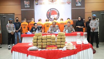 Good Job, Satresnarkoba Polres Karimun Berhasil Ungkap Pelaku Jaringan Narkotika Jenis Ganja Seberat 30 Kg