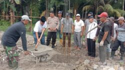 10 Sak Semen untuk Pembangunan Masjid Silaturahmi Di Berikan Kapolsek Kota Kisaran