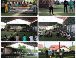 Polres Kuansing, FORDEKS dan AFK, Gelar Do’a Bersama Tragedi Kanjuruhan Malang, Sekaligus Mulai Turnamen Futsal
