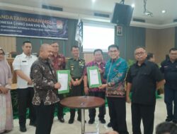 Kasansidam XII/Tpr Hadiri Penandatanganan MOU Kerja Sama Antara KPUD Kalbar Dengan JMSI