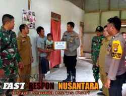 Kapolsek Serahkan Bantuan Untuk Anak Stunting di Kecamatan Batang Tarang