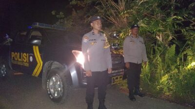 Wujudkan Kondusifitas Kamtibmas, Polsek Nanga Pinoh Gelar Patroli Malam Hari