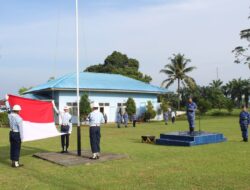 Hari Ulang Tahun Ke-78 TNI,Pangkalan TNI AU Harry Hadisoemantri melaksanakan Upacara Bendera