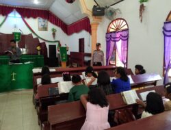 Laksanakan Minggu Kasih di Gereja HKBP, Ini Pesan Kapolsek Prapat Janji