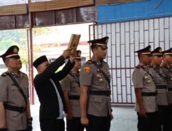 Kapolres Tanjung Balai Pimpin Upacara Serah Terima Jabatan Kasat Reskrim dan Kapolsek