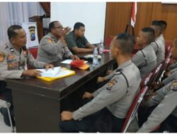 Polres Kuansing Menyambut Tim Supervisi SPN Polda Riau Terkait Kegiatan Siswa Latja SPN Polda Riau Gel. II T.A. 2023 di Polres Kuansing