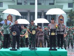 Wakapolda Kalbar Hadiri Apel Gelar Pasukan Pengamanan Pemilu 2024 di Kodam XII/Tanjungpura