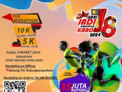 Meriahkan hari jadi Tanah Karo Pemkab Gelar Lomba Marathon