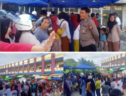 Polsek Ngabang amankan Operasi Pasar dan sembako murah di wilayah Kecamatan Ngabang