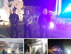 Jaga Kamtibmas Malam Ramadhan, Polsekta Berastagi Patroli Malam Keliling Kota