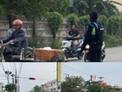 Pelayanan Publik Brimob Sumut, Laksanakan Gatur Pagi di Daerah Rawan Kemacetan
