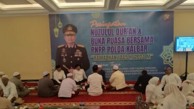 Polda Kalbar Gelar Peringatan Nuzulul Qur’an dan Buka Puasa Bersama PNPP Polda Kalbar