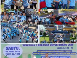 Bupati Karo Kunjungi”Walk A Mile”Ibadah  Paskah Bersama United Evangelical Mission (UEM) 2024