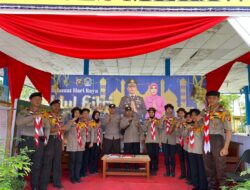 60 Anggota Pramuka Saka Bhayangkara Dukung Pengamanan Operasi Ketupat Kapuas 2024 di Melawi