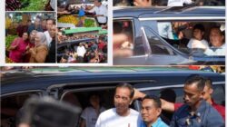 Teriakan Histeris Warga Saat Presiden Jokowi Kunjungi Pasar Buah Berastagi Kabupaten Karo
