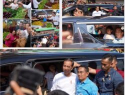 Teriakan Histeris Warga Saat Presiden Jokowi Kunjungi Pasar Buah Berastagi Kabupaten Karo