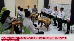 Kalapas I Madiun Pimpin Rapat Koordinasi Program Rehabilitasi Pemasyarakatan