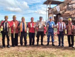Danlanud Menghadiri Acara Ritual Adat Nyabak’ng ke-4 Tahun 2024 Dusun Sebalos Desa Sango Kecamatan Sanggau Ledo.