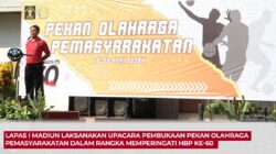 Lapas I Madiun Laksanakan Upacara Pembukaan Pekan Olahraga Pemasyarakatan Dalam Rangka Memperingati HBP ke-60