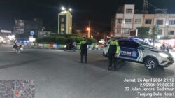 Sat Lantas Polres Tanjung Balai Laksanakan Blue Light Patrol Mengitari Kota Tanjung Balai