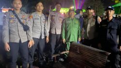 Antisipasi Gangguan Kamtibmas, Personel Polres Sambas Pengamanan Hiburan Band