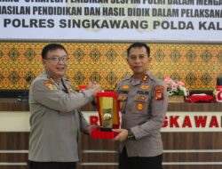 Polres Singkawang Menerima Kunjungan Tim Sespim Lemdiklat Polri