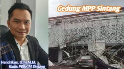 Terkait Insiden Ambruknya Ornamen ACP Gedung MPP: Ini Penjelasan Kepala Dinas Perkim Sintang