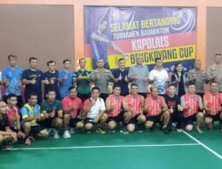 Dalam Rangka HUT Bhayangkara Ke-78 Turnamen Badminton Kapolres Bengkayang Cup 2024 Di Hadiri Wakil Bupati Bengkayang.