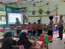 Sat Lantas Polresta Pontianak Gelar “Goes To School” di SD Negeri 24 Jalan Daya Nasional Pontianak Tenggara