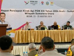 Dansat Brimobda Sumut Turut Hadir Rapat Persiapan Kirab Api PON XXI Tahun 2024 Wilayah Sumut