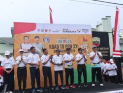 Brimobda Sumut Ikuti Jalan Sehat Road To PON XXI Aceh-Sumut 2024