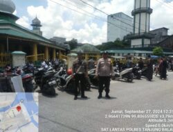 Pelaksanaan Sholat Jumat, Sat Lantas Polres Tanjung Balai laksanakan Pengaturan Arus Lalu Lintas