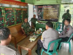 HUT TNI ke-79: Kapolsek Menjalin Berikan Nasi Tumpeng dan Ajak Jaga Kamtibmas Jelang Pilkada