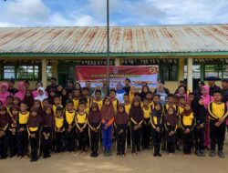 Brimobda Sumut Uji Coba Program Makan Bergizi di SD Negeri 102092 dalam Rangka HUT Korps Brimob Polri ke-79