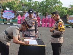 Kapolres Sampang Pimpin Sertijab PJU Polres Sampang Dan 3 Kapolsek Jajaran